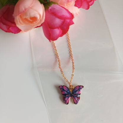 Chain with Pendant- P&P Butterfly