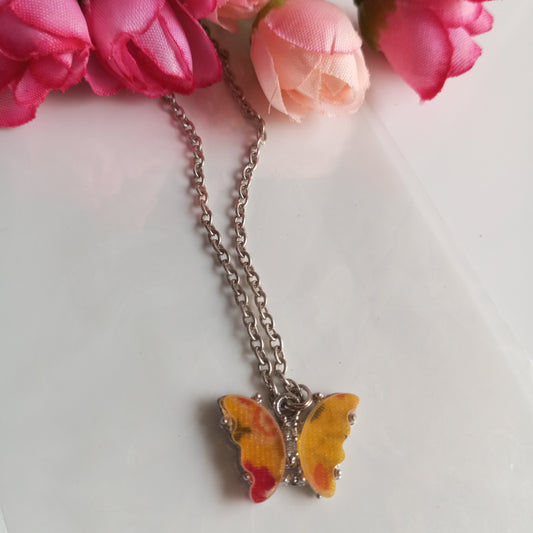Silver Chain with Pendant-Y&R Butterfly