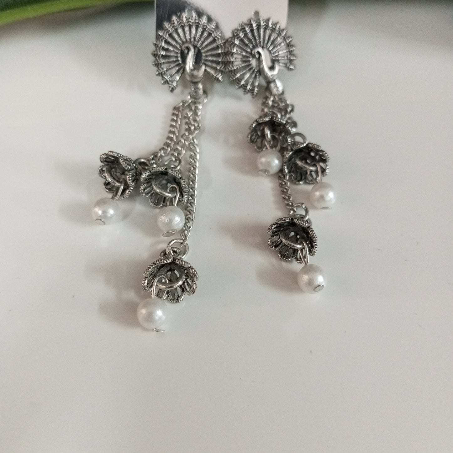 Oxidised Tarini Earrings