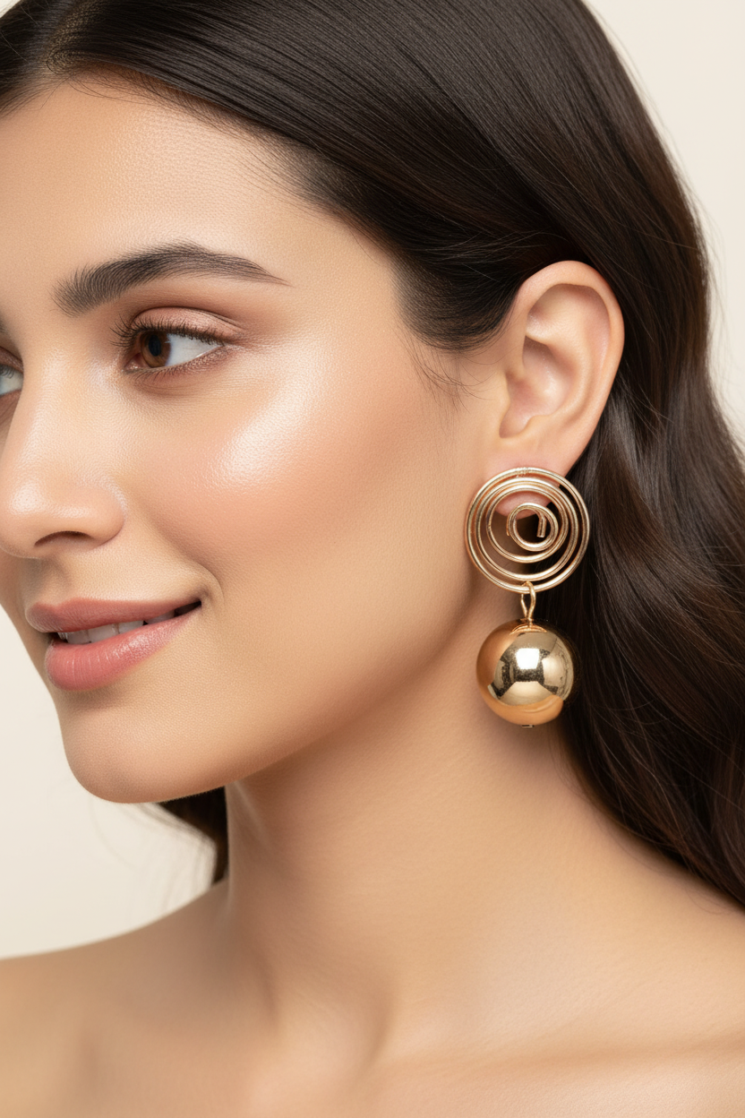 Party Ready Gold D1 Earrings