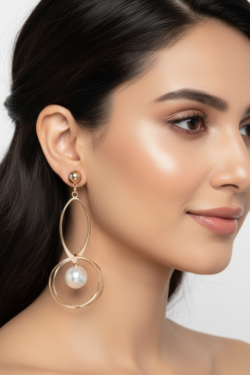 Sayesha Pearl Drop Earrings