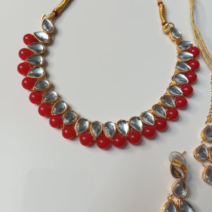 Sangini Red Necklace Set