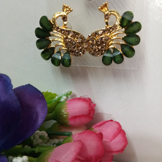 Cz Peacock Earrings