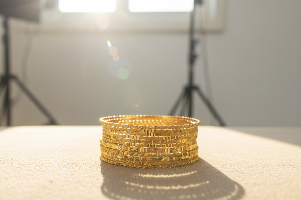 Gold Plated Soha Bangle Set