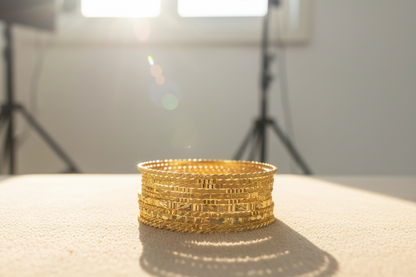 Gold Plated Soha Bangle Set