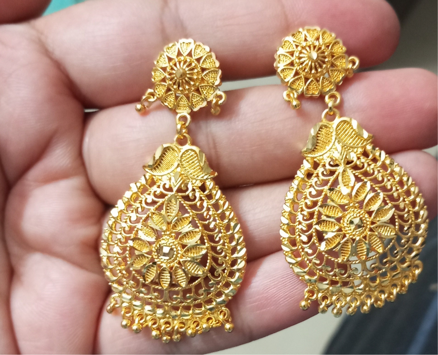Gold Plated Vamika v2 Earrings