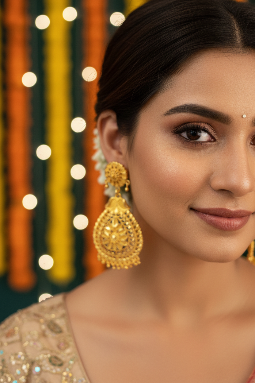 Gold Plated Vamika v2 Earrings