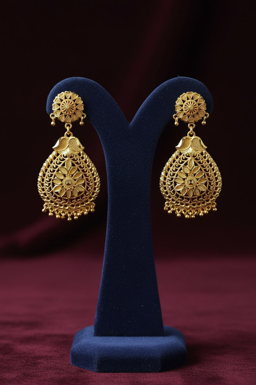 Gold Plated Vamika v2 Earrings