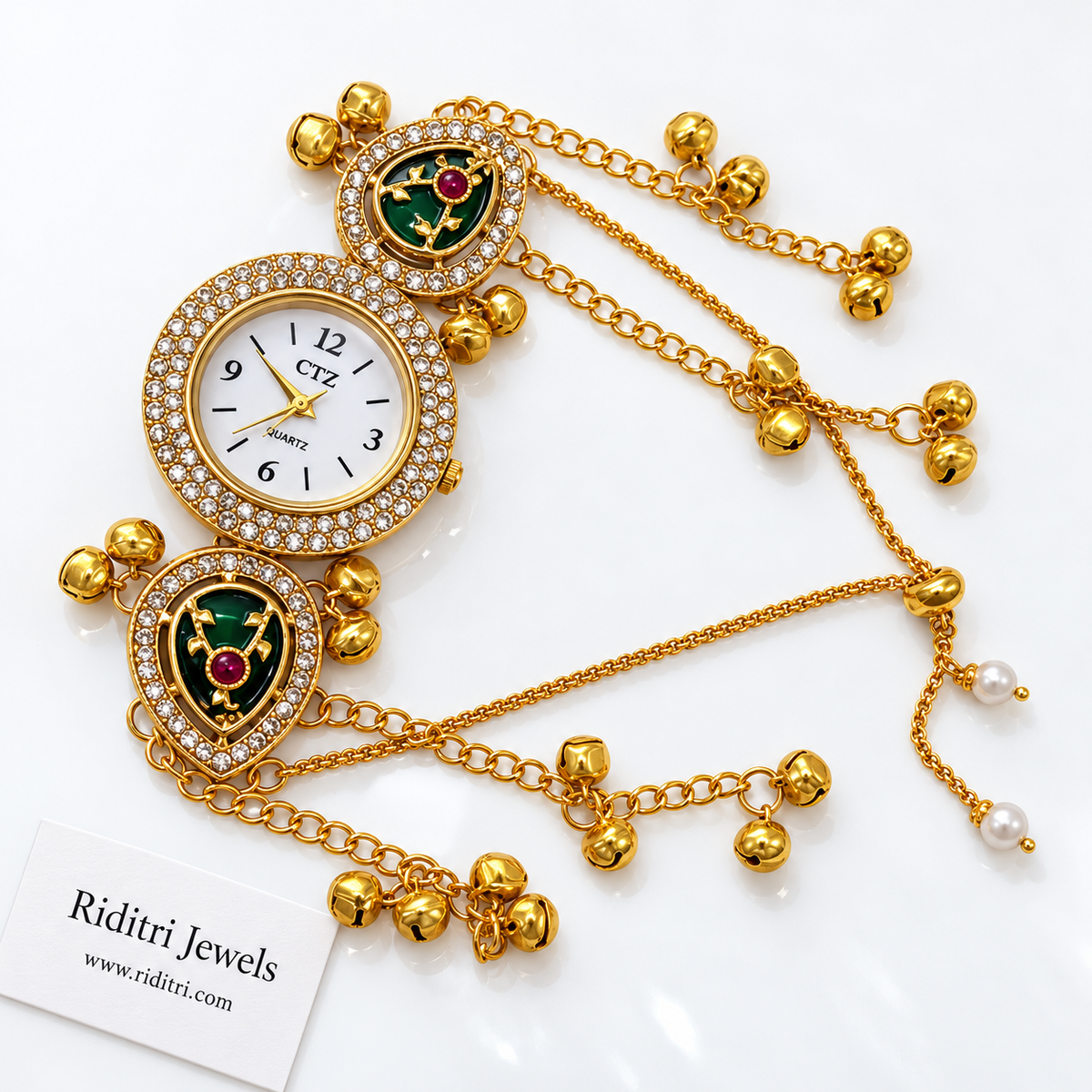Morni Emerald Ghungroo Watch
