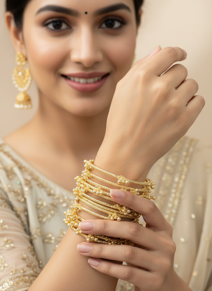 Ghungroo Bangles with Raindrop Glass Bangles Box