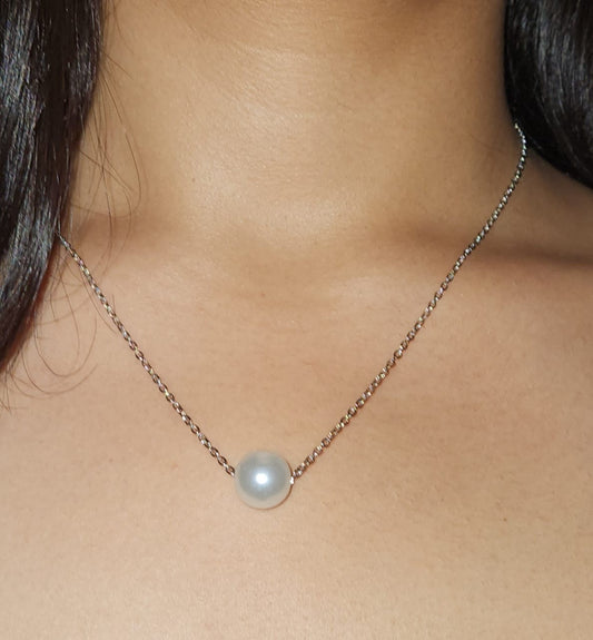 Chain with Pendant- Pearl