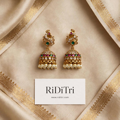 Morni Jhumki-White