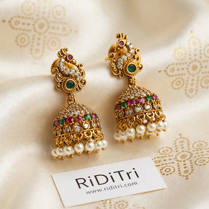 Morni Jhumki-White