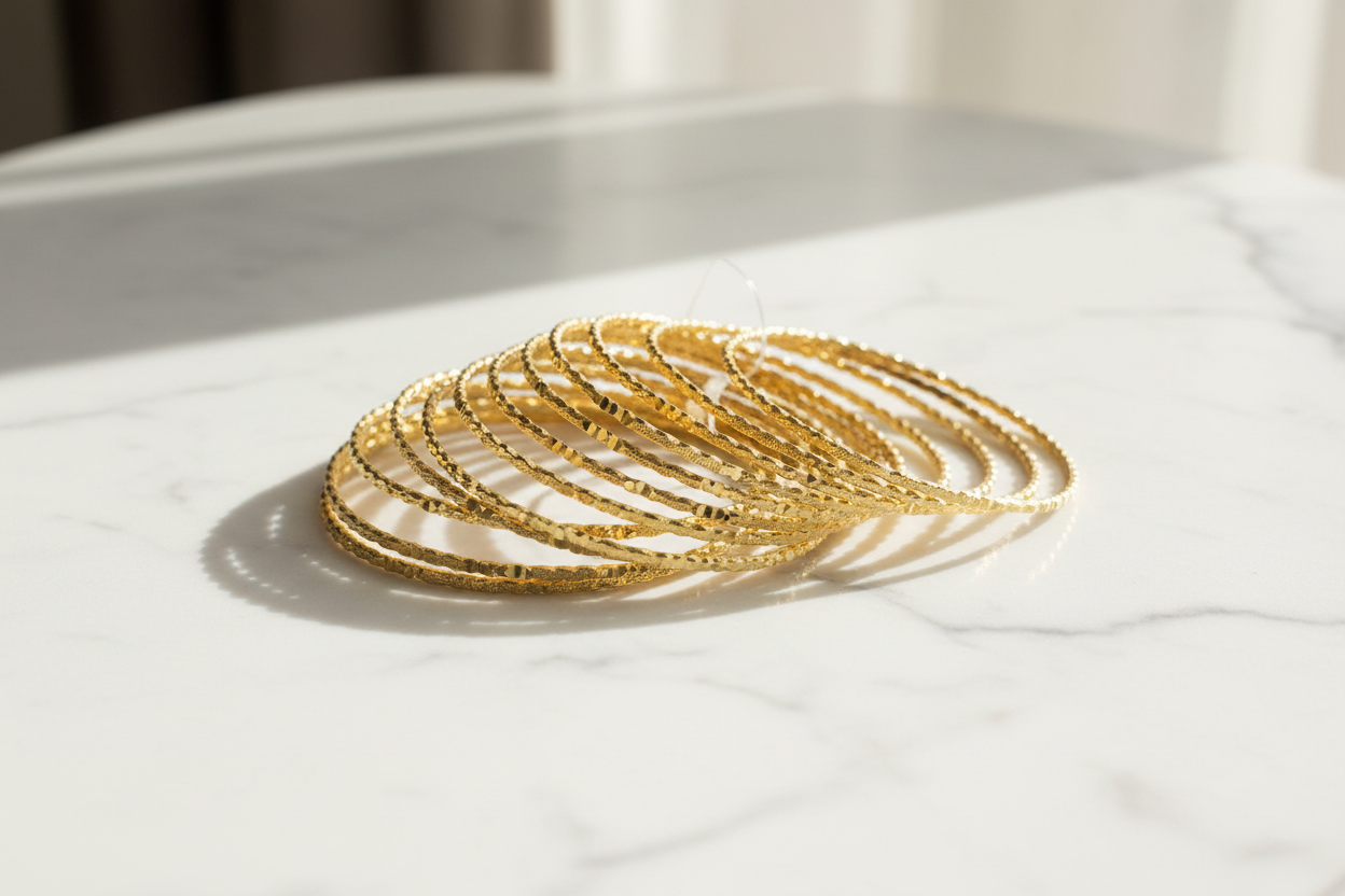 Gold Plated Soha Bangle Set