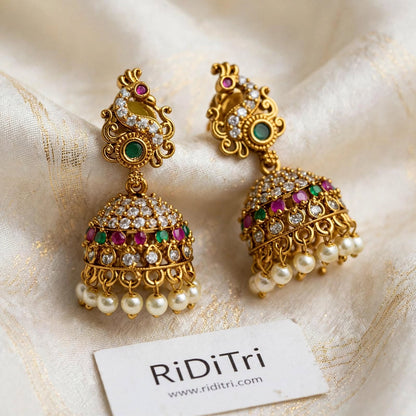 Morni Jhumki-White