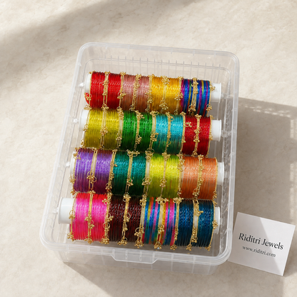 Viral Kashmiri Jelly Glass Bangles Box-16 colors