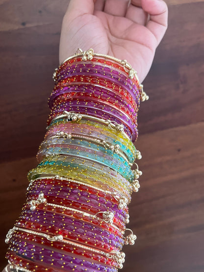 Viral Raindrop Kashmiri Ghungroo Bangle Set