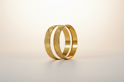 Gold Plated Aarna Bangle Set
