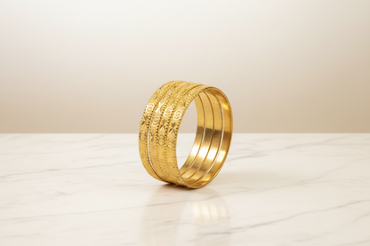 Gold Plated Vahini Bangle Set