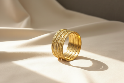 Gold Plated Vahini Bangle Set