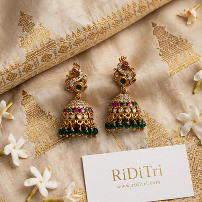 Morni Jhumki-Green