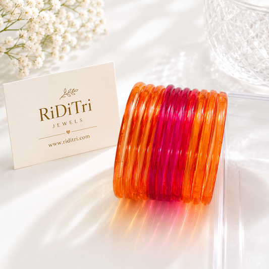Viral Jelly Glass Bangles-RDT6531