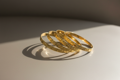 Gold Plated Vahini Bangle Set