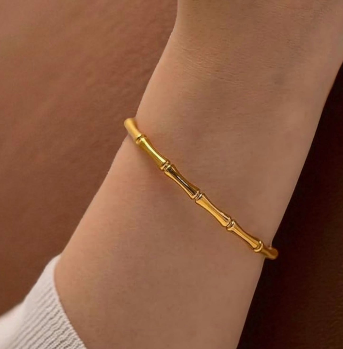 Anti Tarnish Bamboo Bracelet