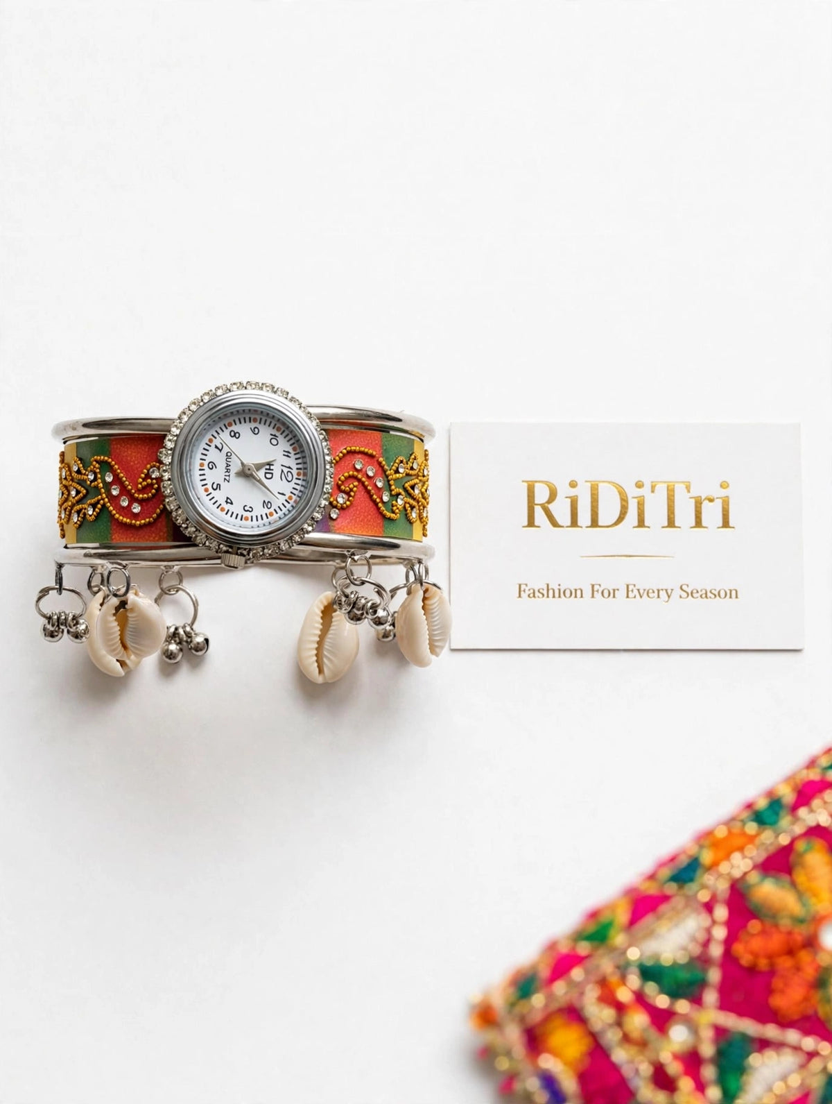 Oxidised Kashmiri Ghungroo Watch-Navratri Special