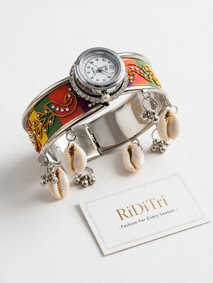 Oxidised Kashmiri Ghungroo Watch-Navratri Special