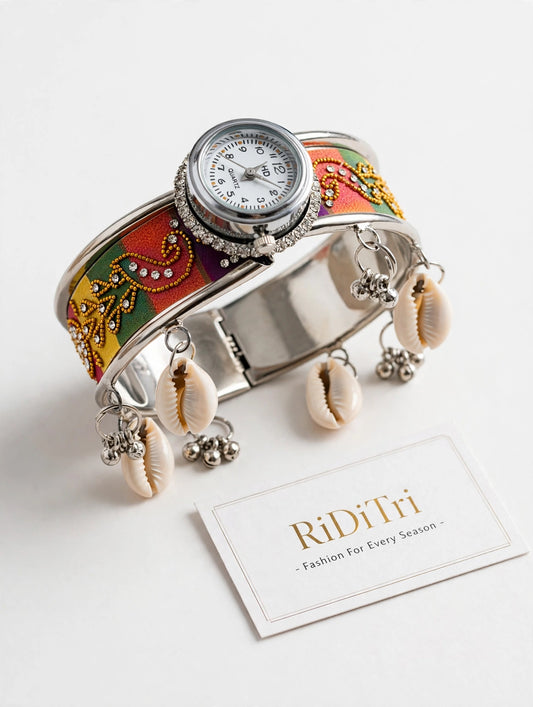 Oxidised Kashmiri Ghungroo Watch-Navratri Special