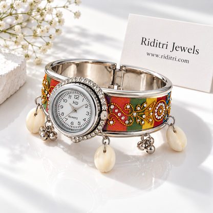 Oxidised Kashmiri Ghungroo Watch-Navratri Special