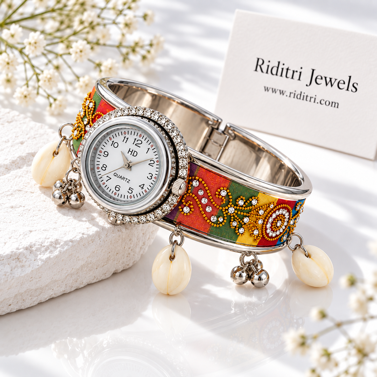 Oxidised Kashmiri Ghungroo Watch-Navratri Special