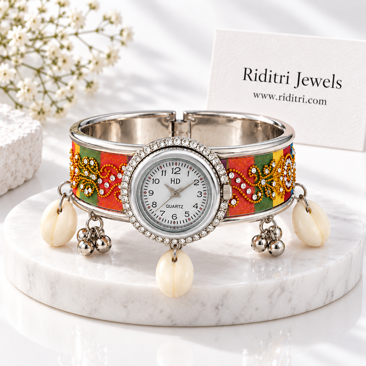 Oxidised Kashmiri Ghungroo Watch-Navratri Special
