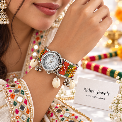 Oxidised Kashmiri Ghungroo Watch-Navratri Special