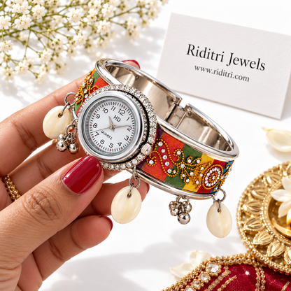Oxidised Kashmiri Ghungroo Watch-Navratri Special