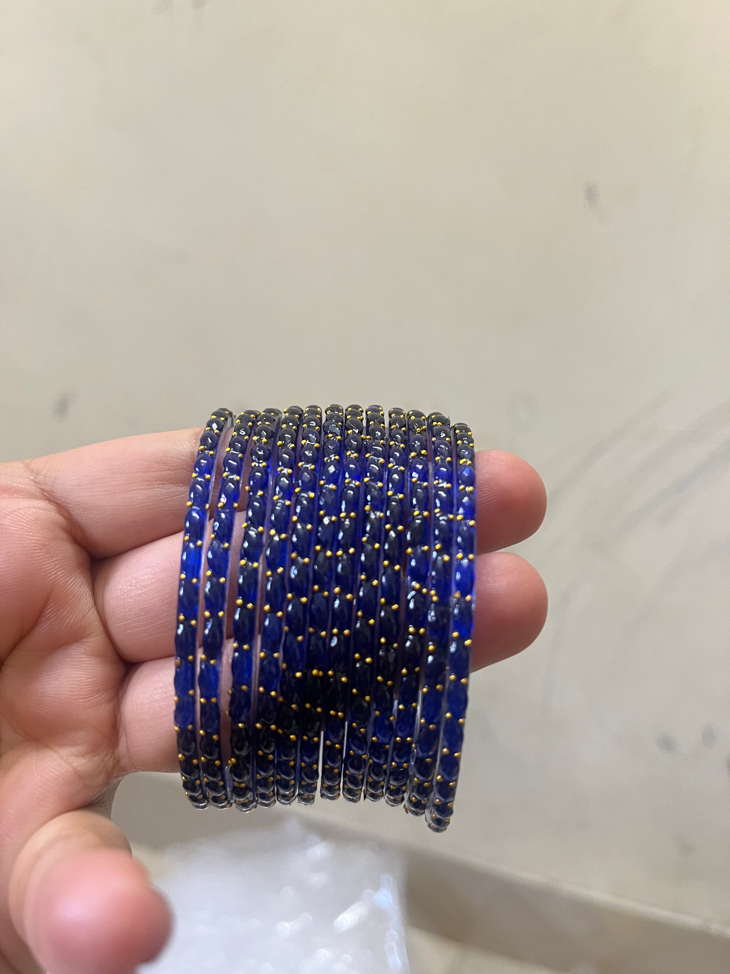 Viral Raindrop Bangles- Blue and Green