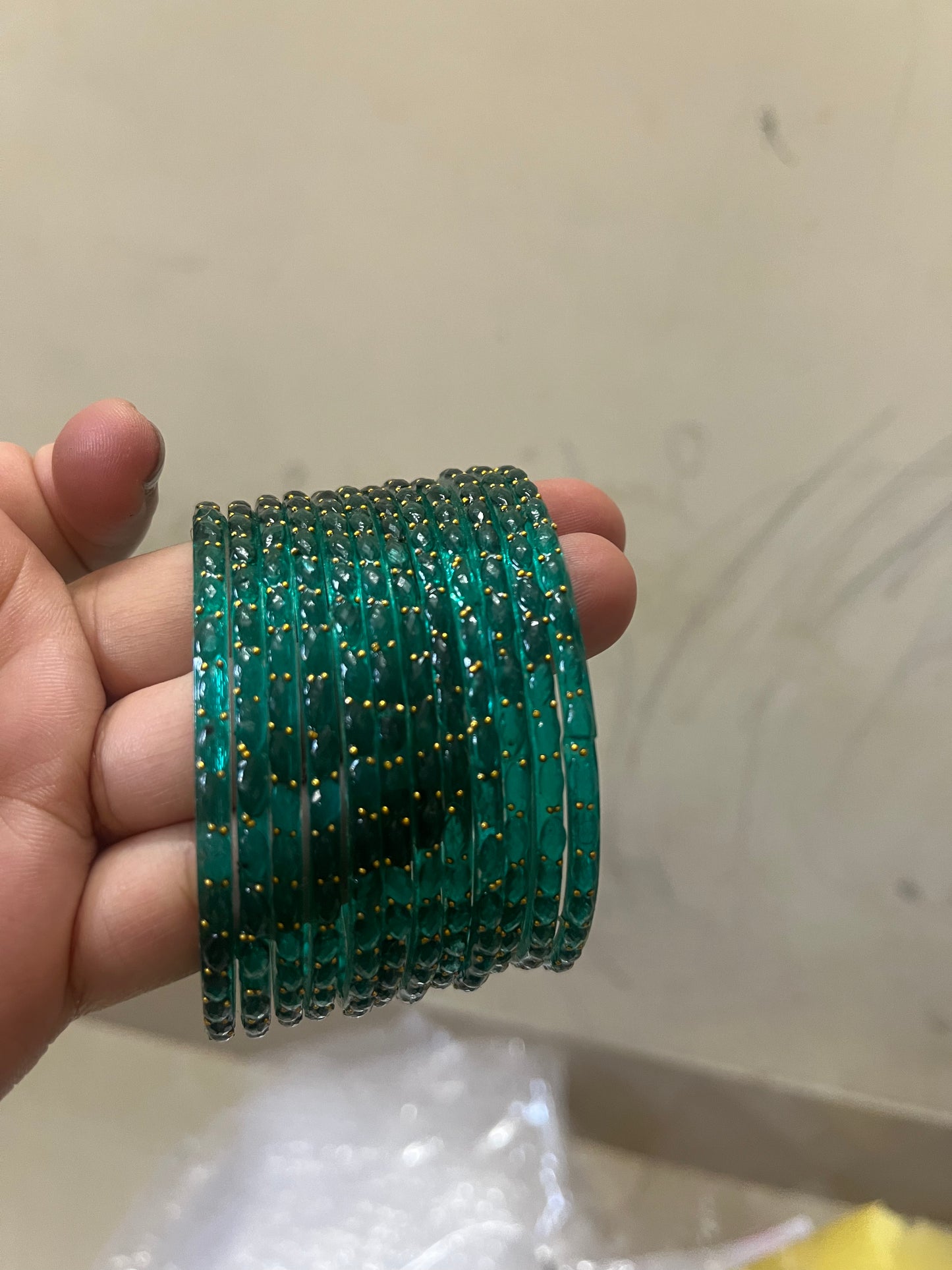 Viral Raindrop Bangles- Blue and Green