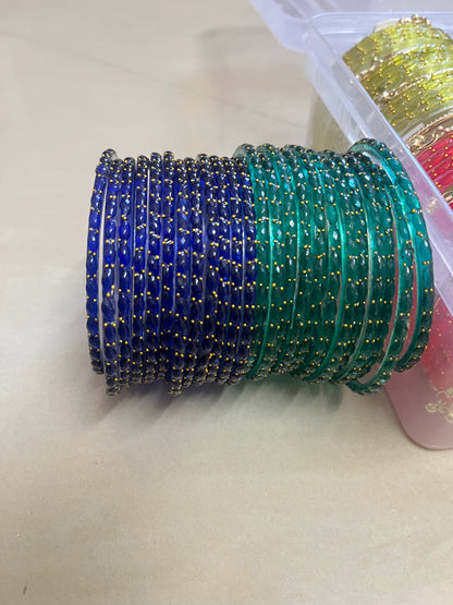 Viral Raindrop Bangles- Blue and Green