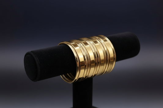 Broad Glass Bangles Set- RDT1