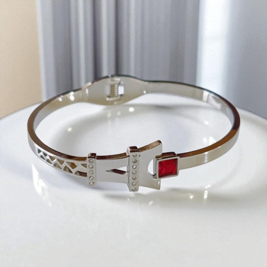 Anti Tarnish Eiffel Tower Silver Bracelet