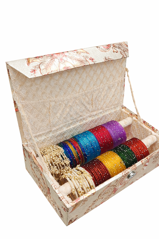 Kashmiri Ghungroo with Glass Bangles Box