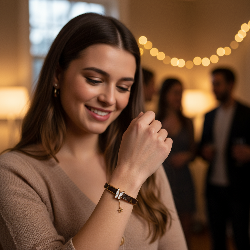 Anti Tarnish Butterfly Bracelet