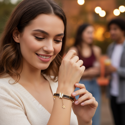 Anti Tarnish Butterfly Bracelet