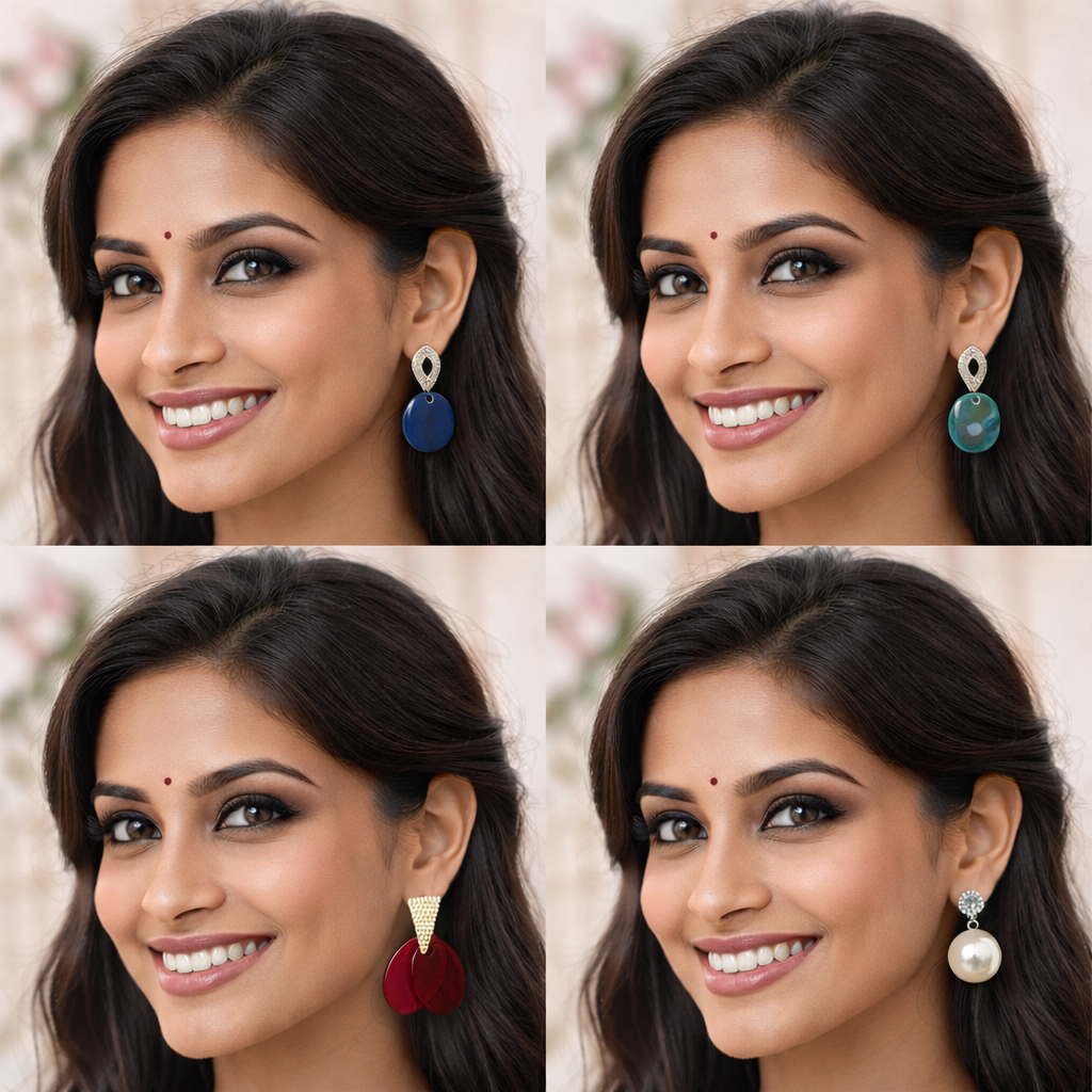 4 Earrings Combo