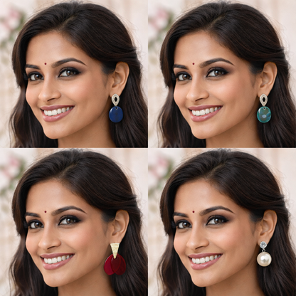 4 Earrings Combo