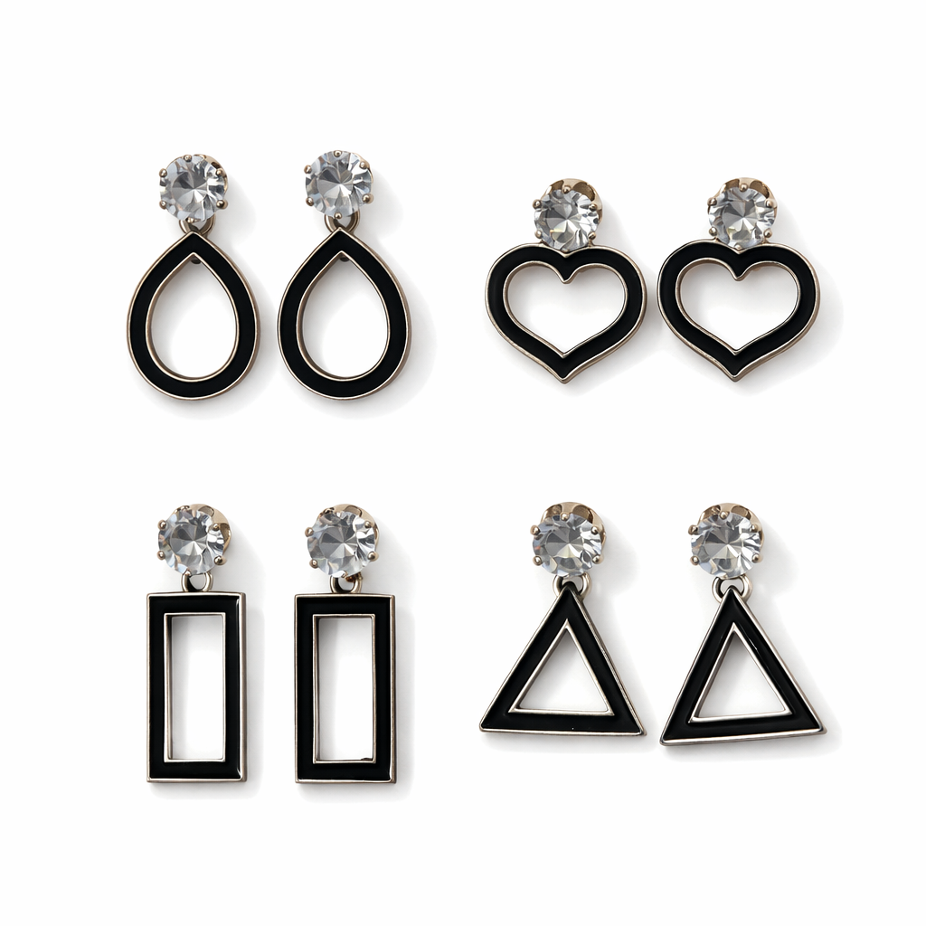 4 Earrings Combo