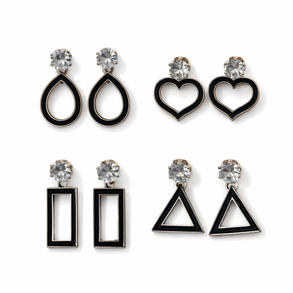 4 Earrings Combo