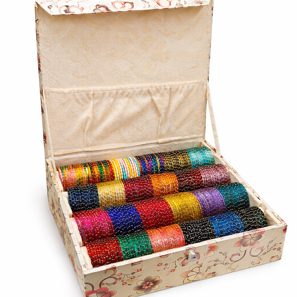 Raindrop Glass Bangles Box- RDT2