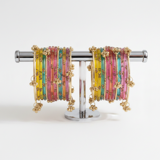 Viral Kashmiri Ghungroo Bangle Set- Multicolor